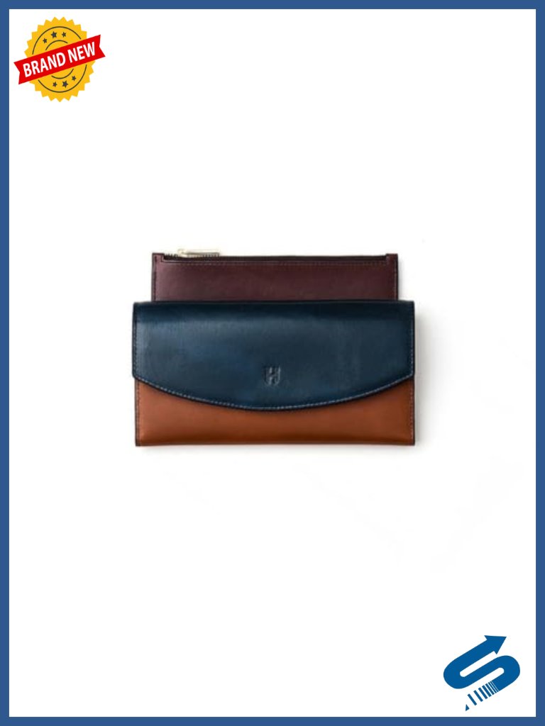 Handcrafted Full-Grain Leather Wallet Rfid Blocking 12 Card Slots Removable
